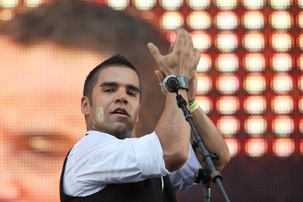 Emir Pabón, vocalista del grupo de cumbia. Foto: Cuartoscuro