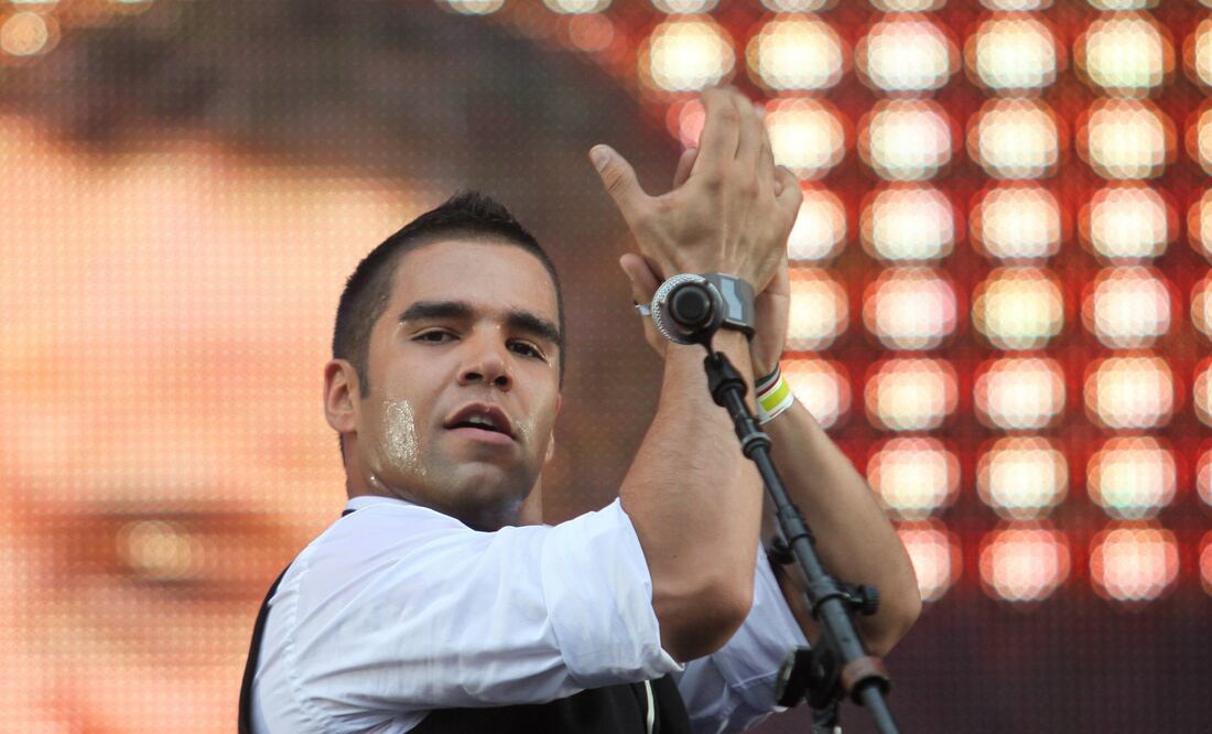 Emir Pabón, vocalista del grupo de cumbia. Foto: Cuartoscuro