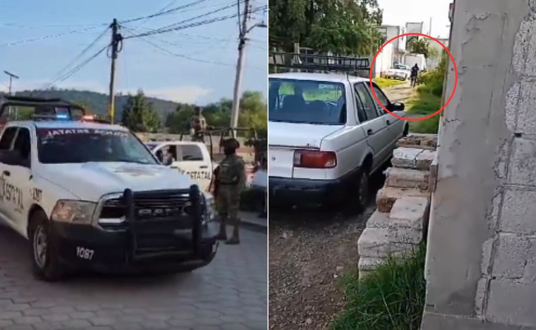 Balacera en San Salvador Chachapa, Amozoc / Foto: Captura video MTP / Captura Redes Sociales