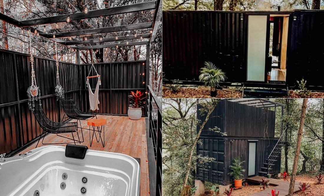 Zacatlán Containers Village es el sitio donde puedes hospedarte en un lujoso contenedor | Foto: Facebook Zacatlán Containers Village