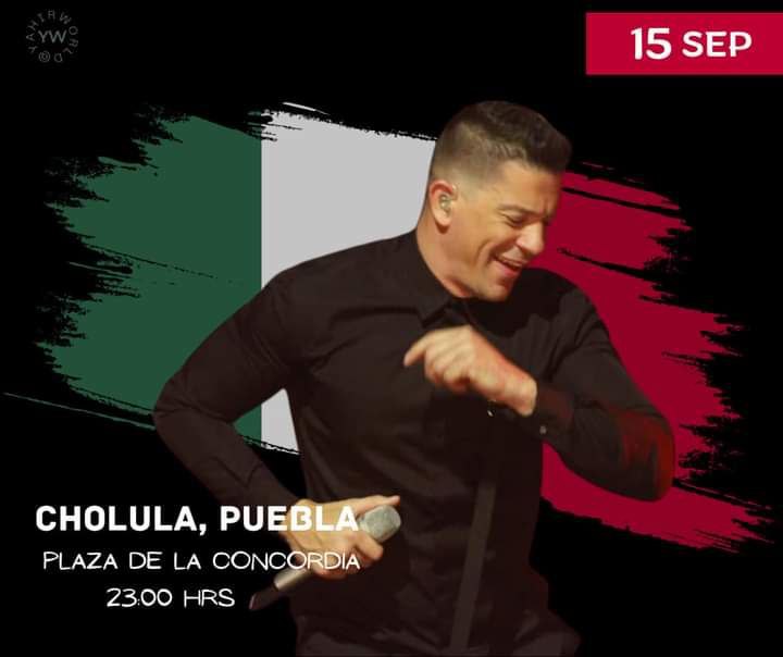 Yahir será uno de los artistas que se presentará en Cholula el 15 de septiembre  |  Facebook YahirWorld