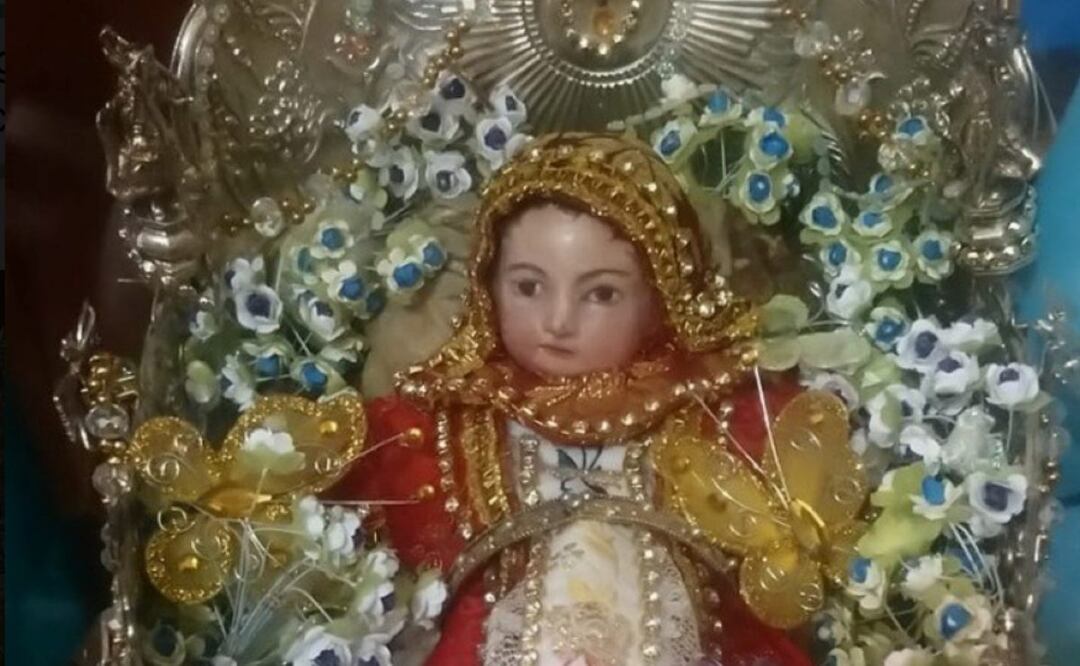 Según cuenta la leyenda, el Santo Niño de la Peña fue encontrado en 1618 en Michoacán | Foto: Especial