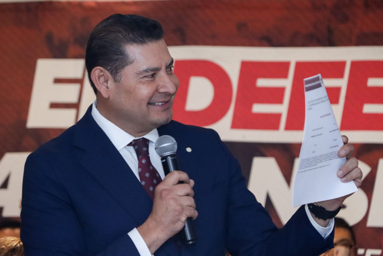 Alejandro Armenta dio conferencia de prensa la mañana de este lunes 25 de septiembre | Agencia Es Imagen para El Universal Puebla