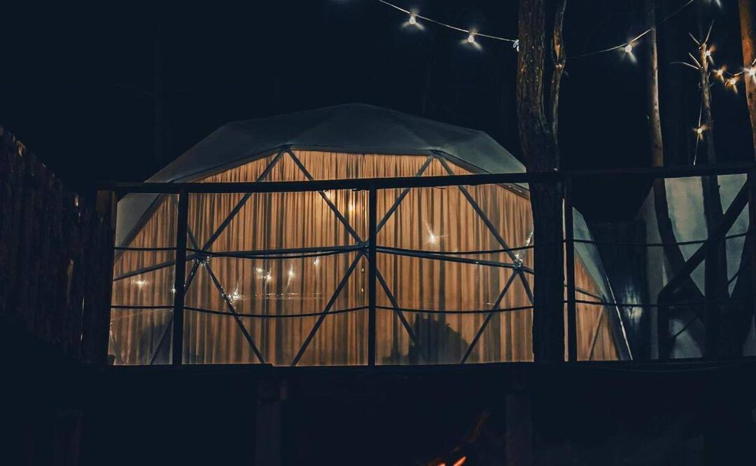 Esta es una forma divertida y romántica de hospedarse en Puebla | Foto: Facebook Ensueño Glamping