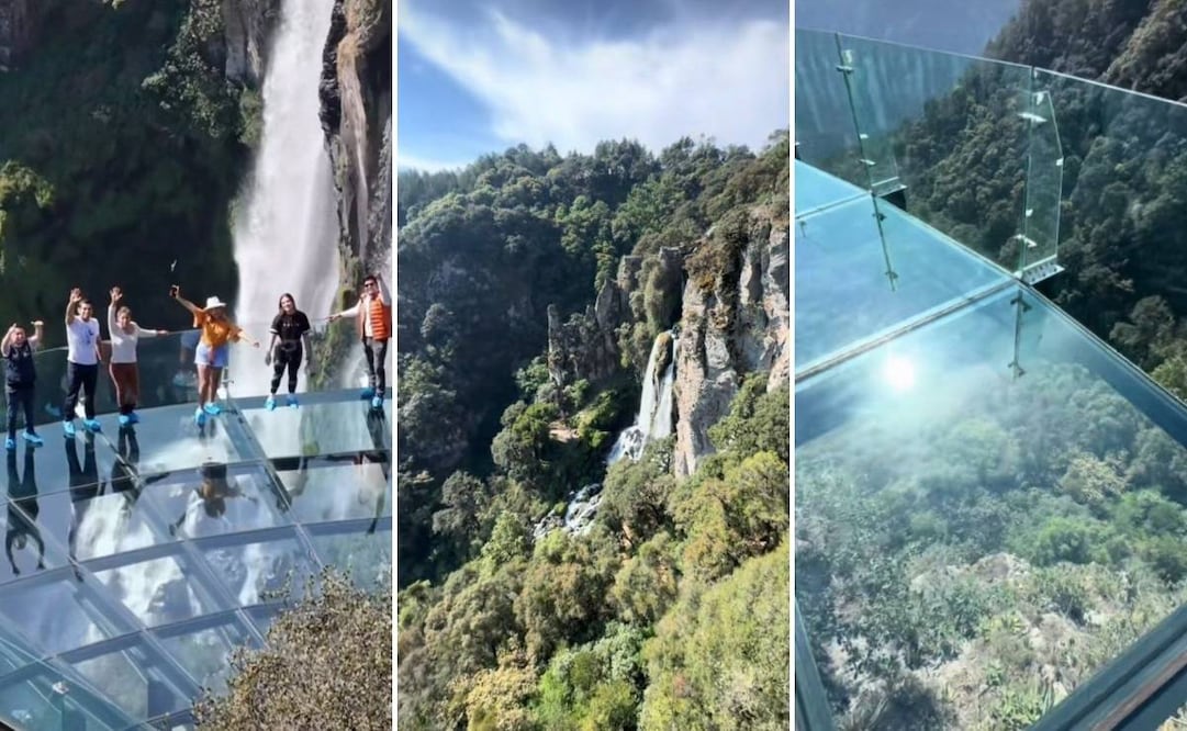 Así se ve el nuevo mirador de cristal en Zacatlán | Foto: Redes sociales