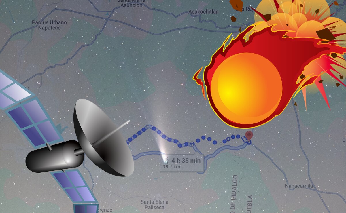 Así fue el día cuando un objeto espacial cimbró un terreno entre Puebla e Hidalgo