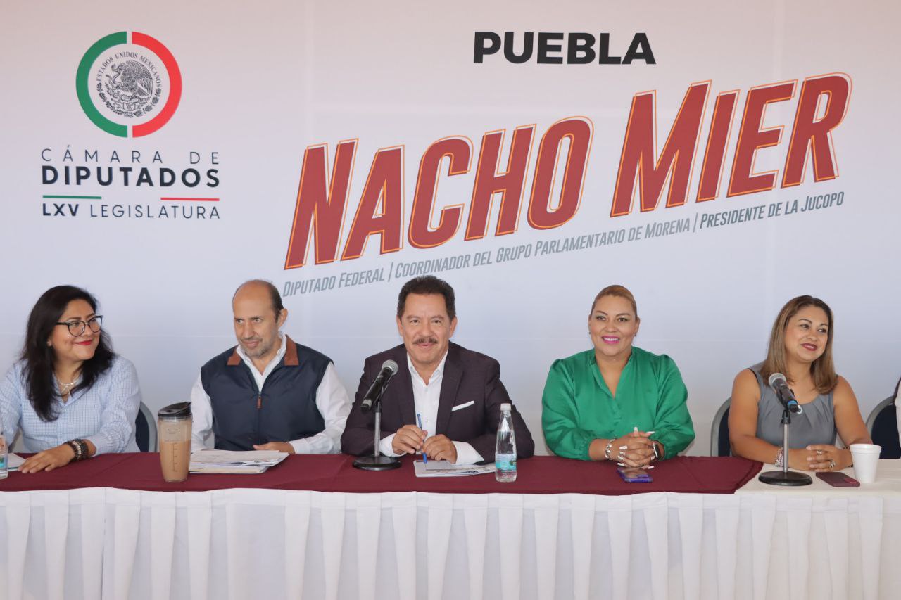 Ignacio Mier Velazco y Enrique Doger dieron conferencia de prensa | Es Imagen para El Universal Puebla