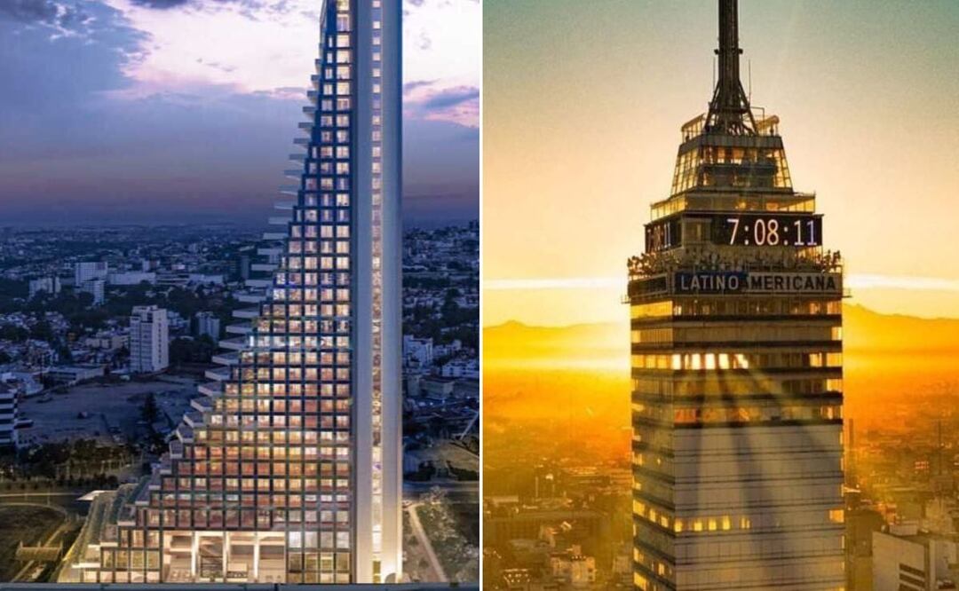 En Puebla se construye un rascacielos que destacará sobre las demás torres | Foto: Instagram Torre Latinoamericana e Instagram Grupo JV