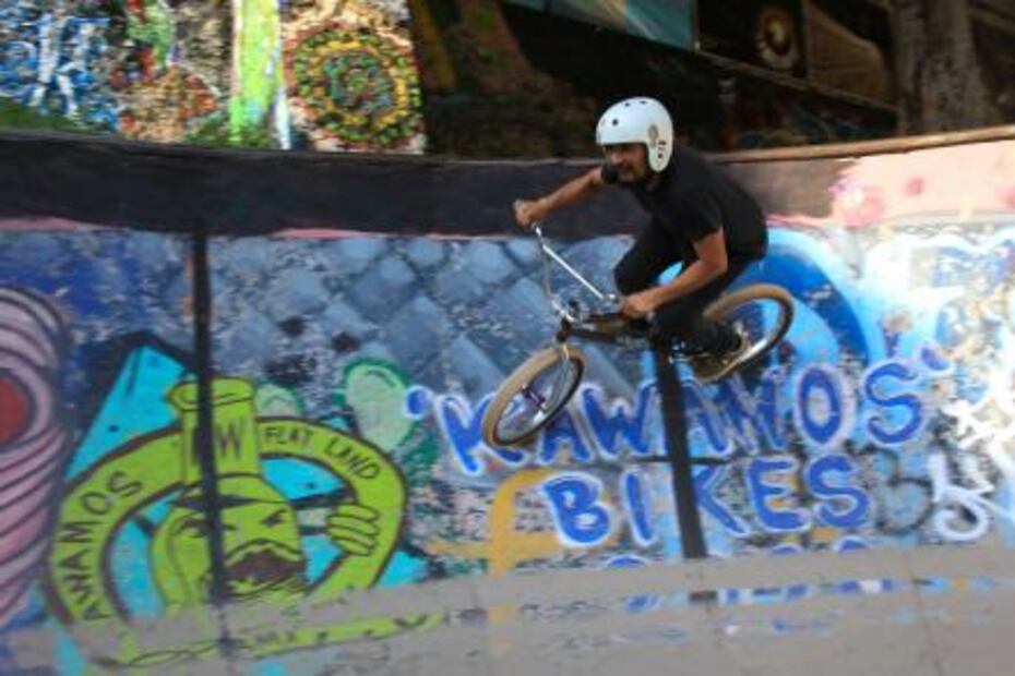 El Champy practica ciclismo BMX desde hace 18 años