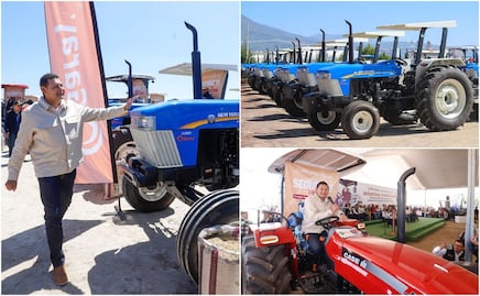 Gobierno de Puebla entrega 27 módulos de maquinaria, drones y tractores a campesinos