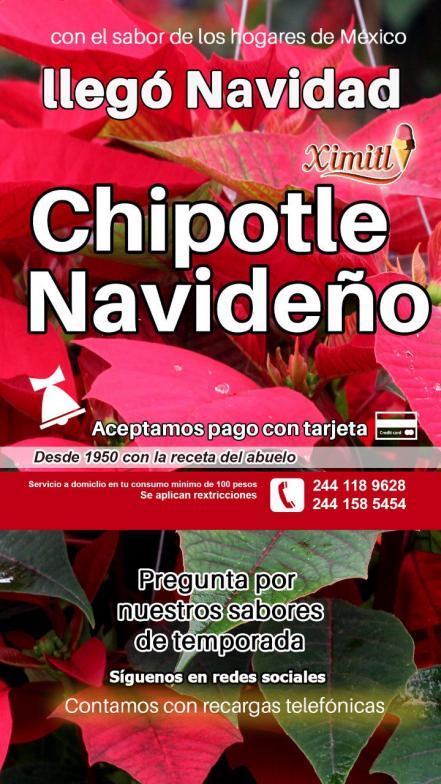 ¿Te atreves a probarlo? Crean helado sabor chipotle navideño