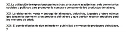 Gobierno federal va también contra ¡los cigarros de chocolate!