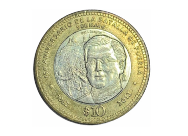 Moneda conmemorativa de la Batalla de Puebla se vende en Internet por 10 mil pesotes