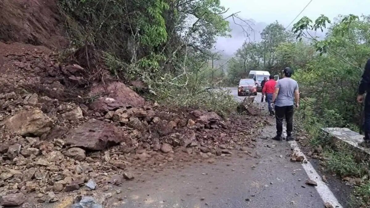 En los municipios de Puebla afectados por derrumbes, destacan Tetela de Ocampo con rocas en Xalpuente, Xochitlán de Vicente Suárez en La Cumbre, diversos puntos en Chignautla, y caída de rocas y árboles en el tramo Pahuatlán-Honey en Pahuatlán.

Foto: Producción El Universal Puebla