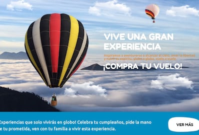 Vive la experiencia de volar en globo aerostático sobre Chautla