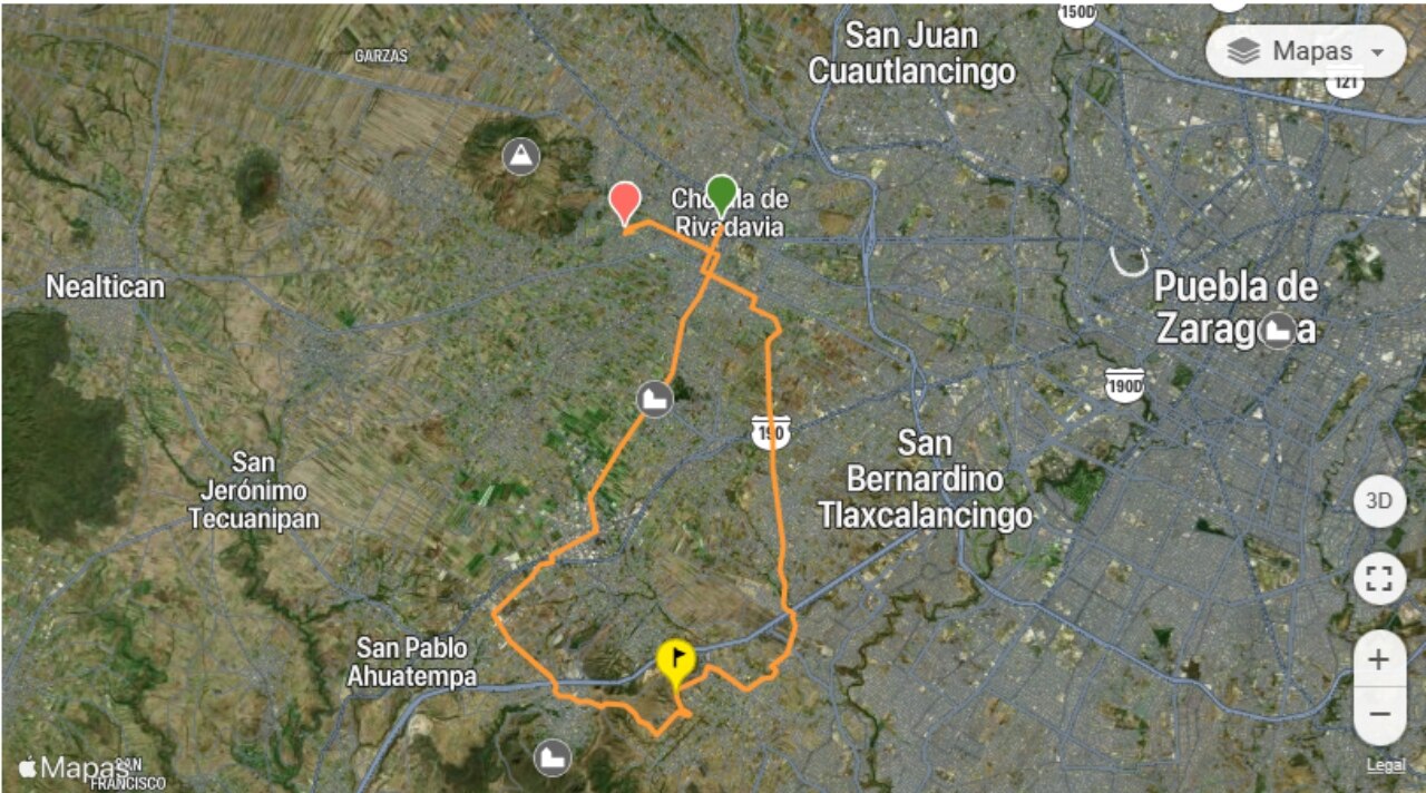 Ruta de 'La Perrona' | Captura de pantalla