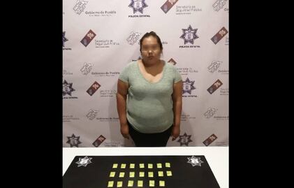 Por traficar drogas detienen a mujer en Tehuacán