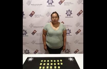 Por traficar drogas detienen a mujer en Tehuacán