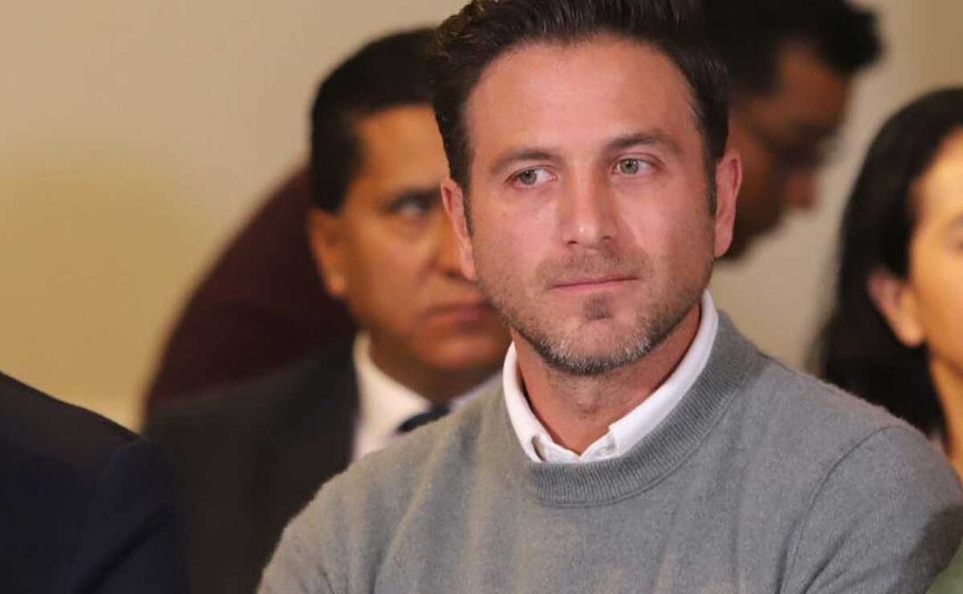 Tony Gali López estuvo presente en la conferencia de Alejandro Armenta | Agencia Es Imagen para El Universal Puebla