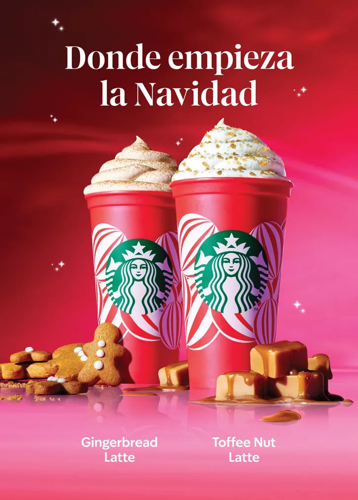 Hay bebidas de temporada en Starbucks / Foto: Starbucks