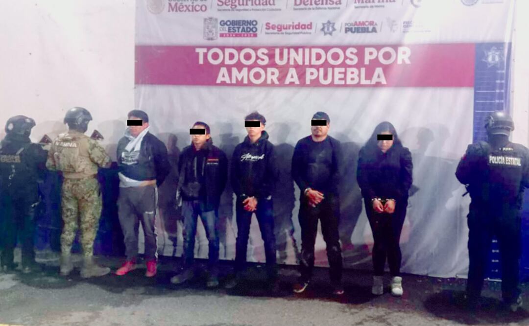 SSP y SEMAR detienen a cinco personas relacionadas con el robo de gas LP | Foto: Gobierno de Puebla.
