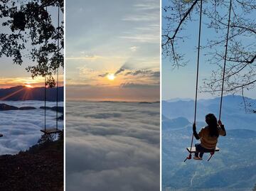 Este Pueblo Mágico de Puebla tiene un columpio entre nubes que te va a encantar