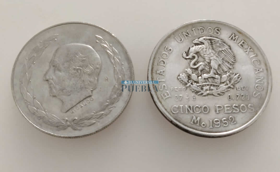 Cuánto vale un Hidalgo Laurel, la moneda de 5 pesos con 27.78 gramos de plata