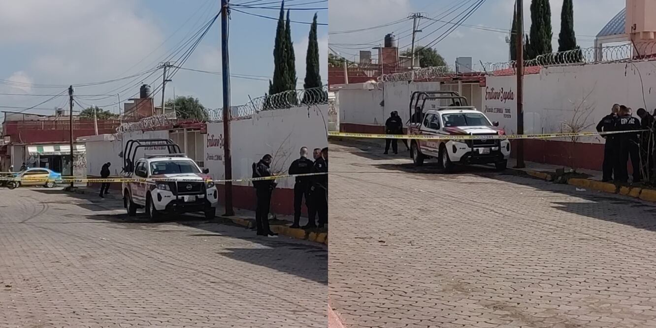 Maestra lesionada en primaria de  Santa María Moyotzingo, en el marco de un asesinato / Foto EsImagen