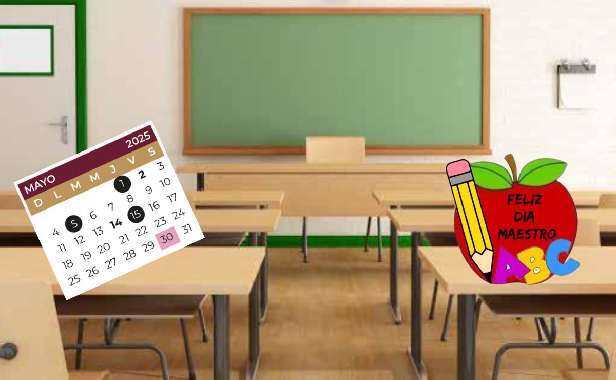 Padres de familia y alumnos se preguntan si habrá megapuente el 15 y 16 de mayo por el Día del Maestro | Foto: issuu/Canva