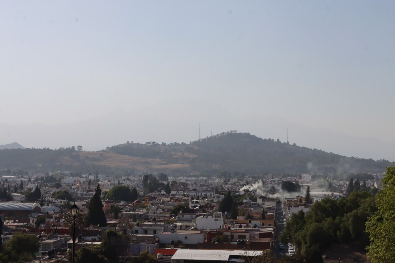 La calidad del aire en la Zona Metropolitana de Puebla no fue satisfactoria por la ceniza | Foto: EsImagen