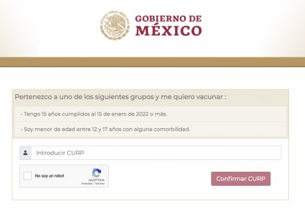 Vacuna para 15 a 17 años en Puebla. Inicia registro