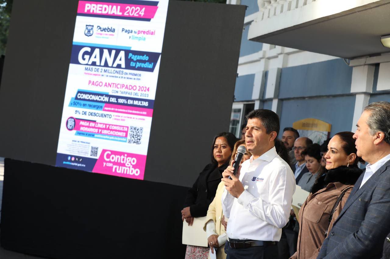 Anuncian descuentos por Pago Anticipado de Predial 2024 en Puebla