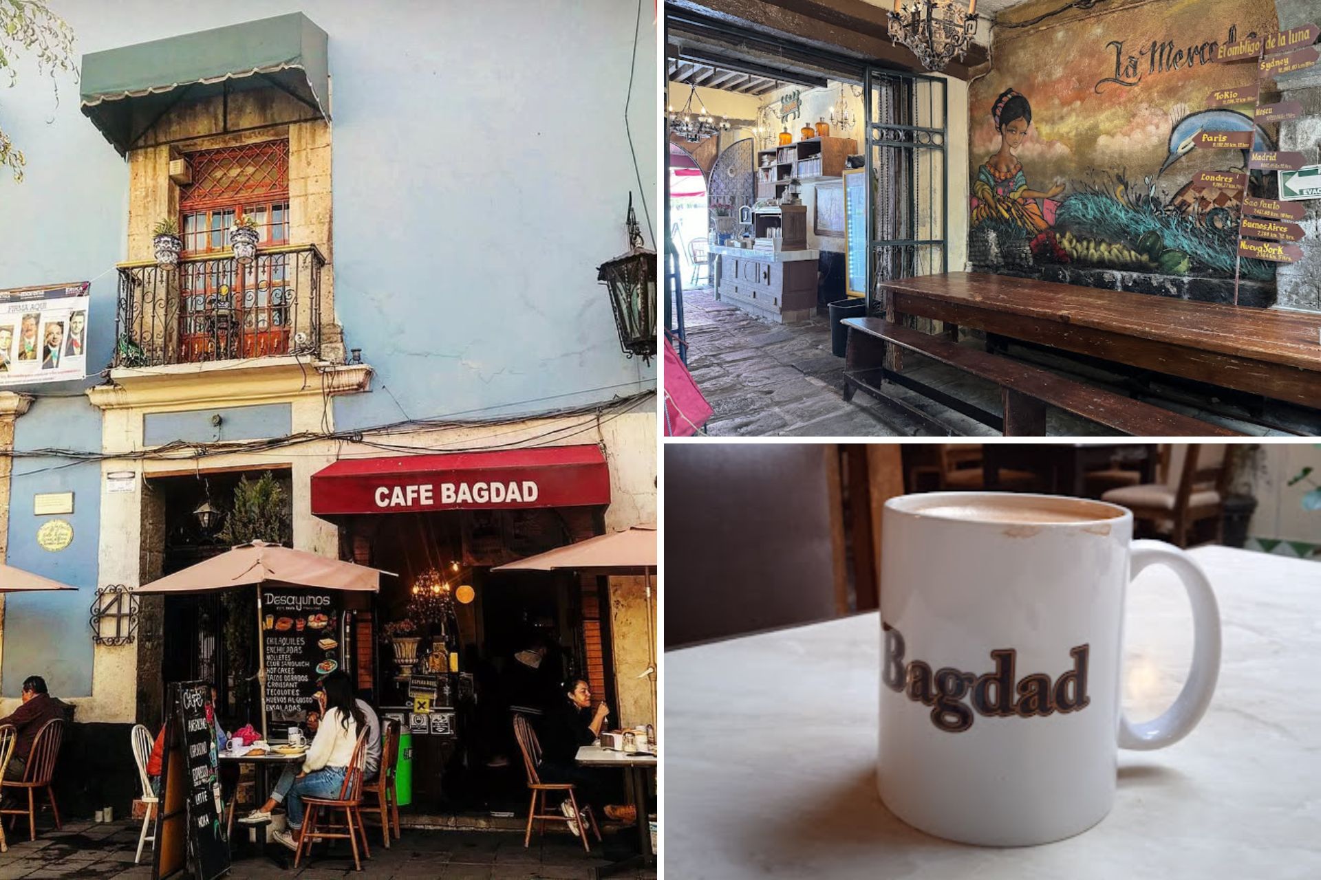 El Café Bagdad está en el corazón de la Plaza de la Aguilita | Foto: Especial