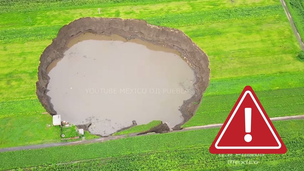 Zona del socavón de Puebla, un peligroso "queso gruyere"; ampliarán perímetro de seguridad
