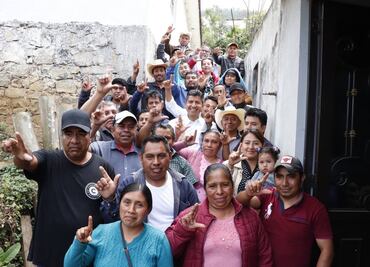 Lalo Rivera visita estructuras en 70 municipios de Puebla en casi 2 meses