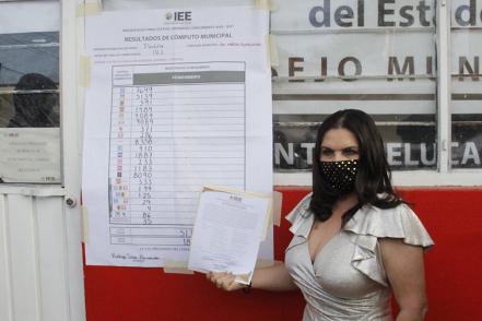 Protestan cientos en Texmelucan por reelección de Norma Layón