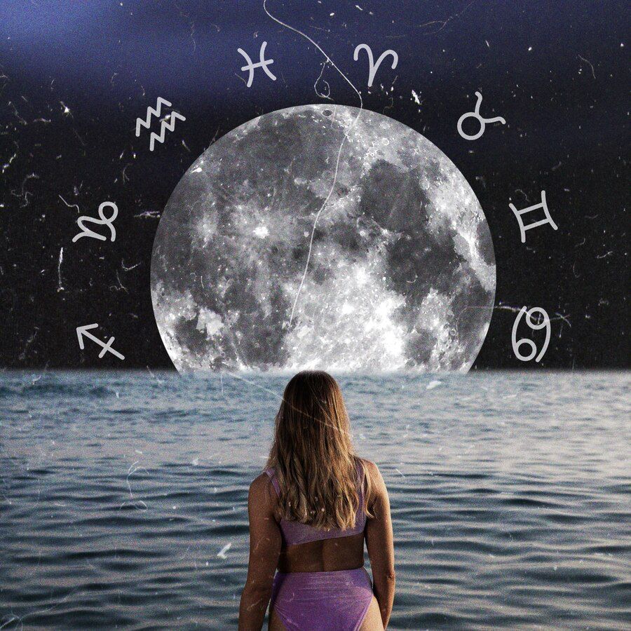 Luna menguante, un impulso de energía positiva para 9 signos del zodiaco. Fuente: Freepik.