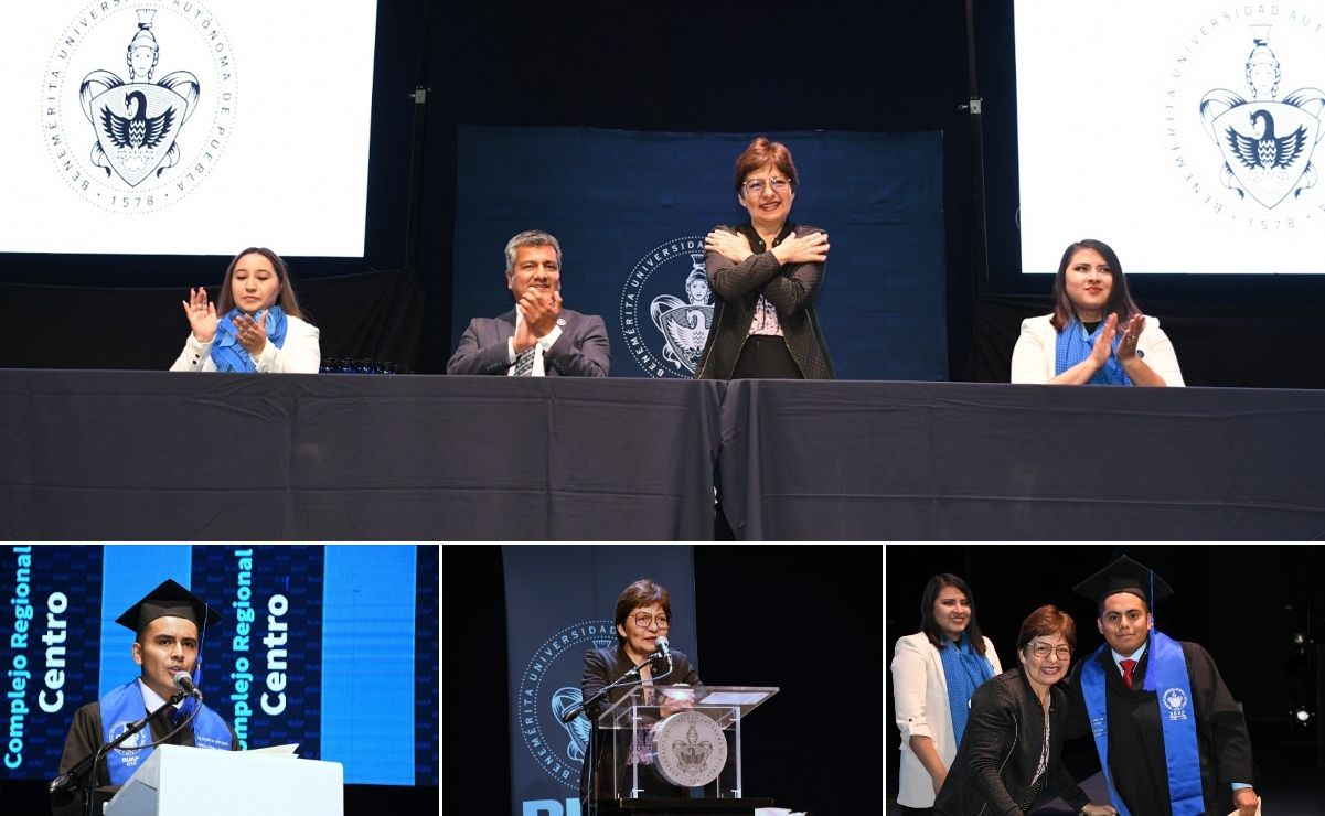 Rectora de la BUAP preside ceremonias de graduación en el CCU