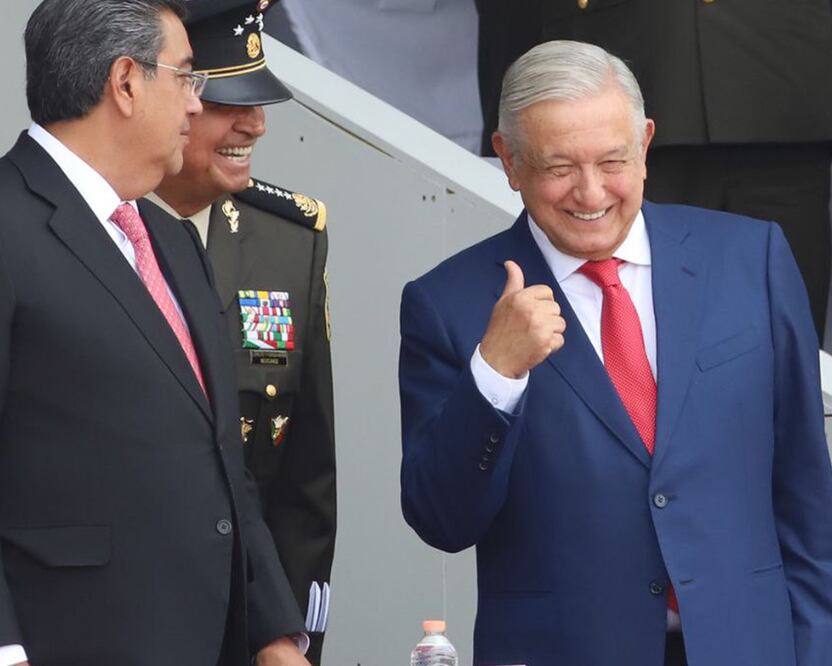 AMLO otorgó a Puebla recursos por más de 4 mmdp ante los avances en la gestión de Sergio Salomón Céspedes | Foto: Especial