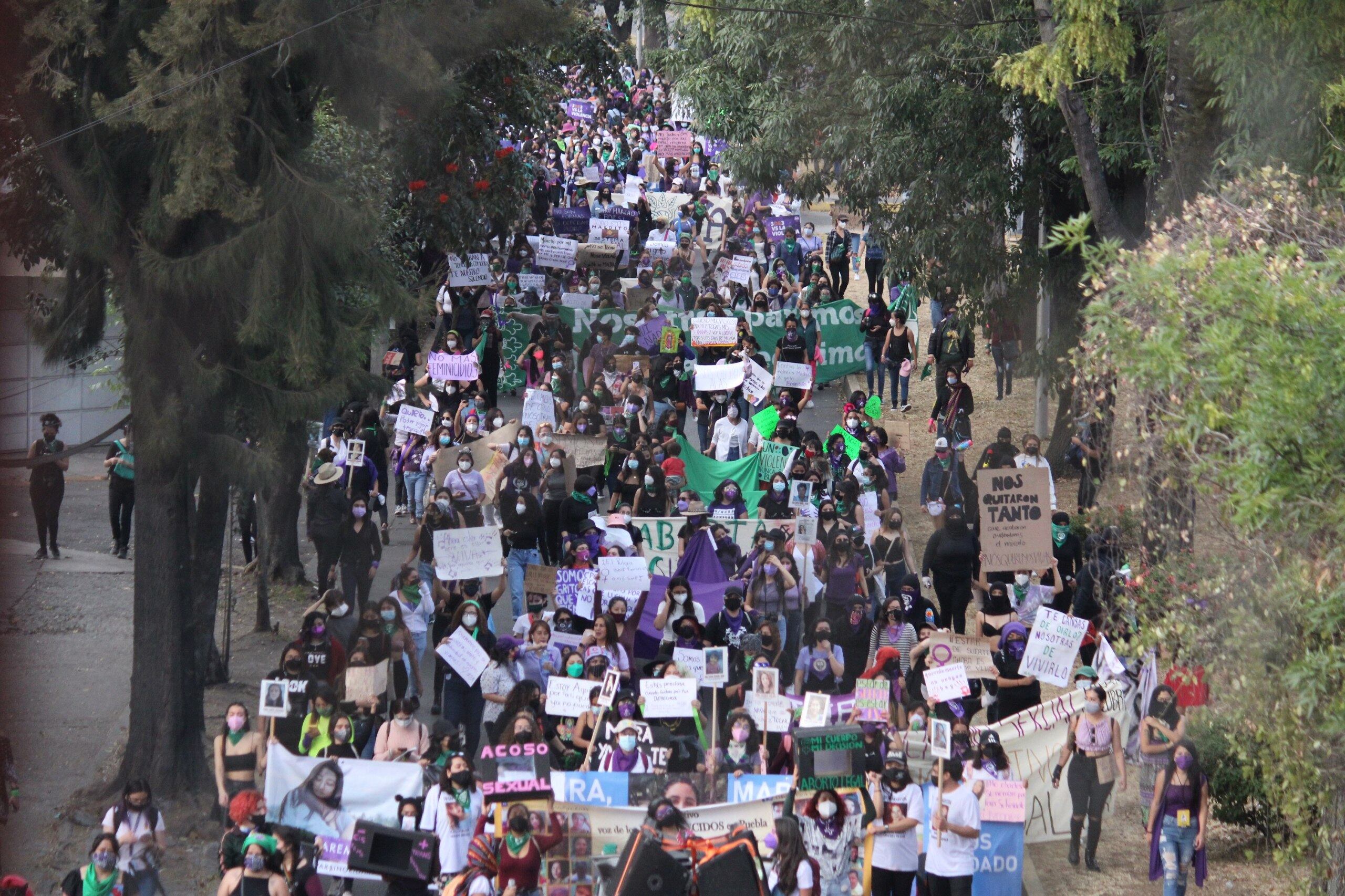 8M en Puebla: Cierres y todos los detalles sobre las marchas del Día de ...