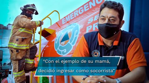 Inspirado en su mamá, Eliezer se dedica a salvar vidas