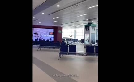 Periodista difunde video del interior del AIFA; "no es el desastre que algunos venden"