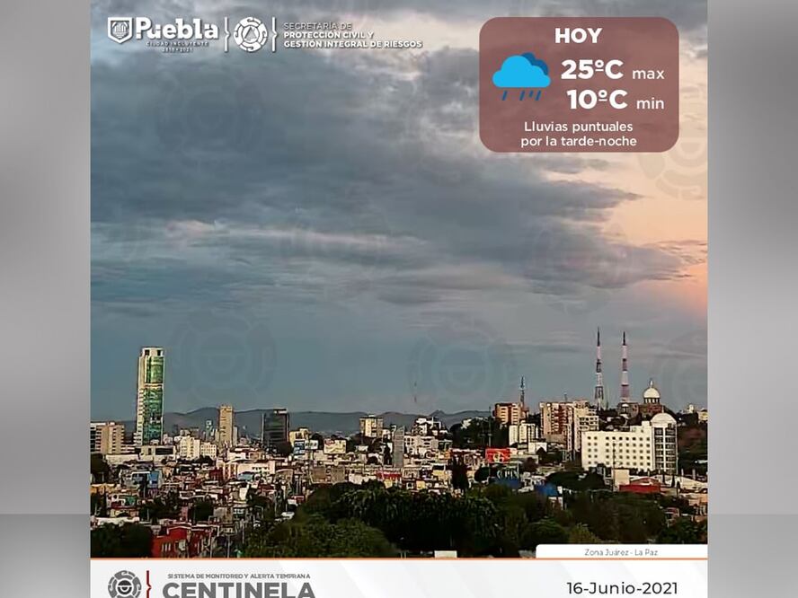 Foto: Protección Civil Municipal Puebla