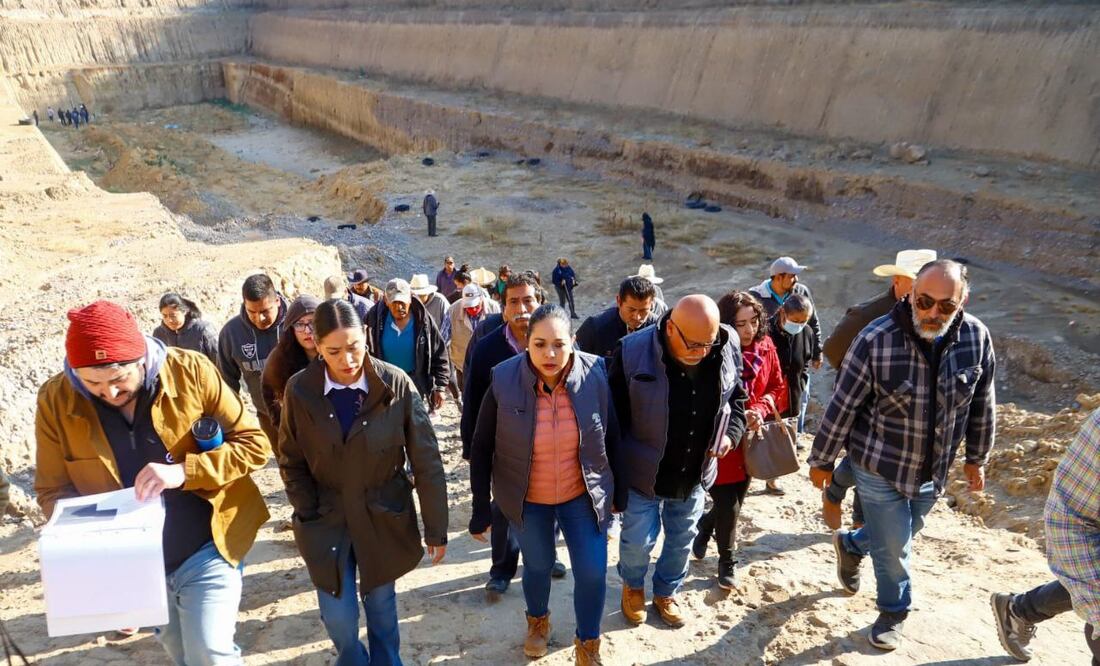 Tonantzin Fernández recorrió el relleno sanitario | Foto: Ayuntamiento de San Pedro Cholula