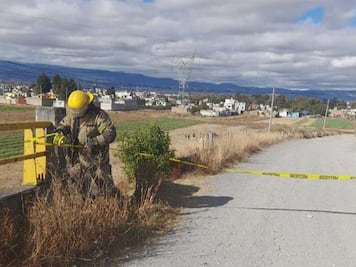 Hallan toma clandestina conectada a ducto de gas LP en Texmelucan