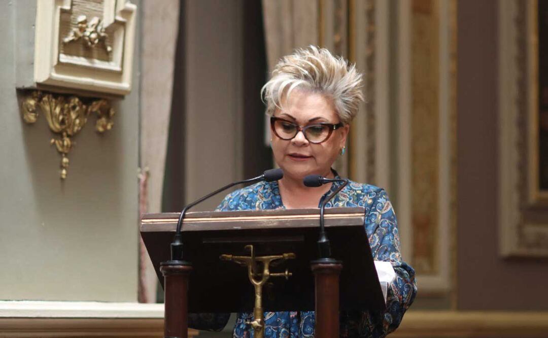 La diputada del PRI, Isabel Merlo, solicitó licencia este jueves 9 de marzo | foto: Agencia Es Imagen para El Universal Puebla