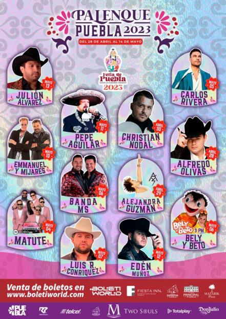 Feria de Puebla 2023: checa la cartelera oficial del Palenque 