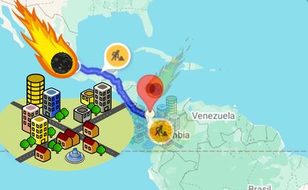 ¿Qué tan lejos está Puebla de donde podría caer el asteroide 2024 YR4?