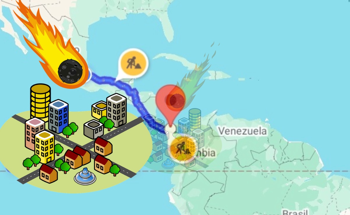 ¿Qué tan lejos está Puebla de donde podría caer el asteroide 2024 YR4?
