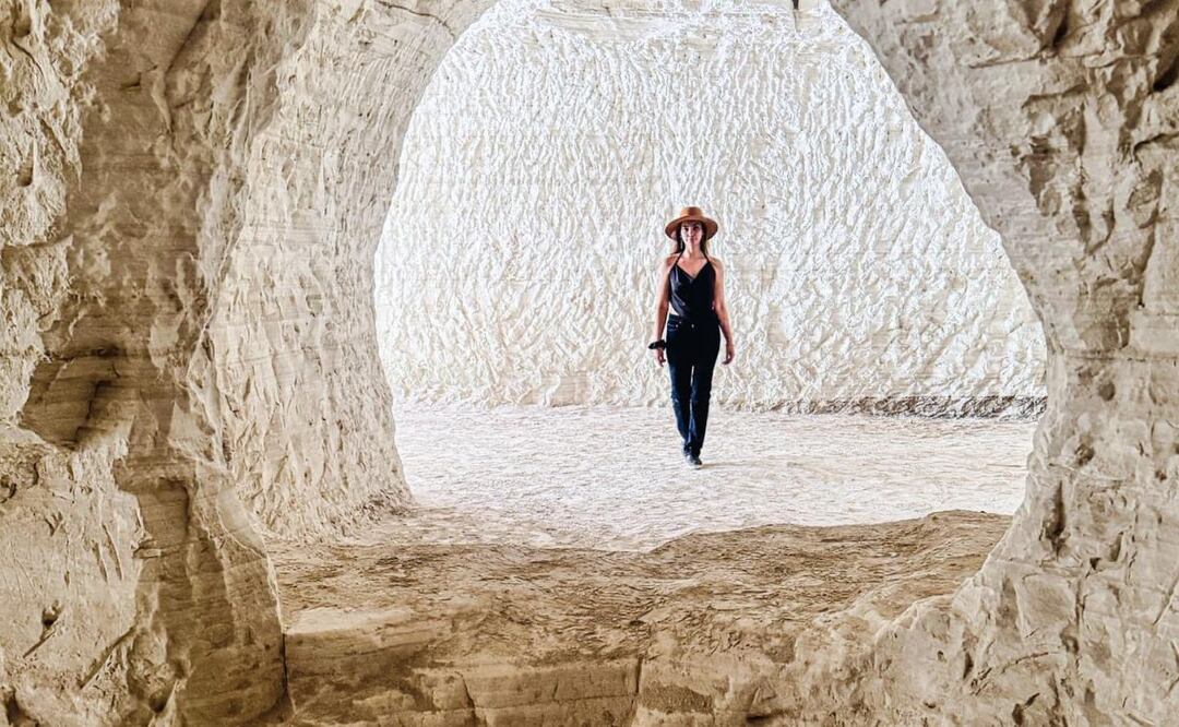 Podrías decir que estás en Grecia, aunque los envidiosos no lo crean | Foto: Facebook Minas de tiza Tlaxcala